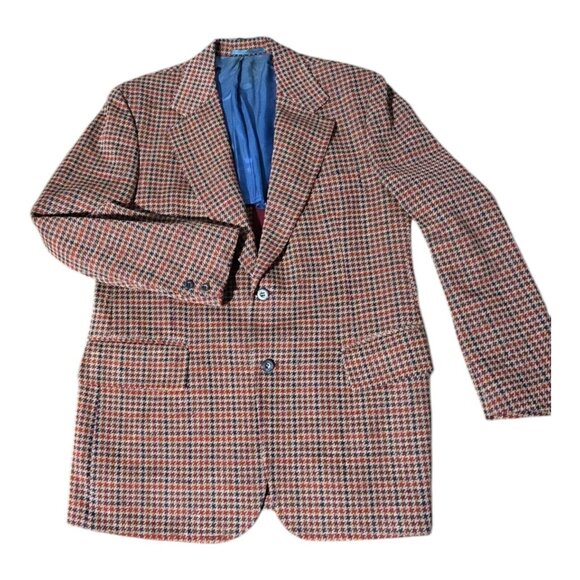 Vtg Andhurst Belk Matthews Plaid Blazer Sport Jacket Men's Sz 38R Leisure Retro - Picture 4 of 10